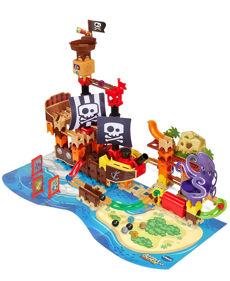 VTech Marble Rush Pirates Cove 162-Piece Adventure Set, Ages 4+
