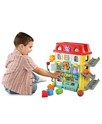 VTech Up & Down Activity Town Interactive Learning Activity Center with Shapes, Colors, Letters & Fine Motor Play, Ages 9–36 Months