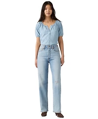 Levi's Women's Ribcage High-Rise Straight-Leg Jeans