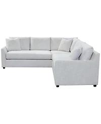 Harlan 2-Piece L-Shape Fabric Sectional, Macy's Exclusive