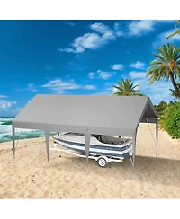 gaomon 10'x20' Carport Heavy Duty Car Canopy Uv Resistant Waterproof Portable Garage for Car, Boat, Party