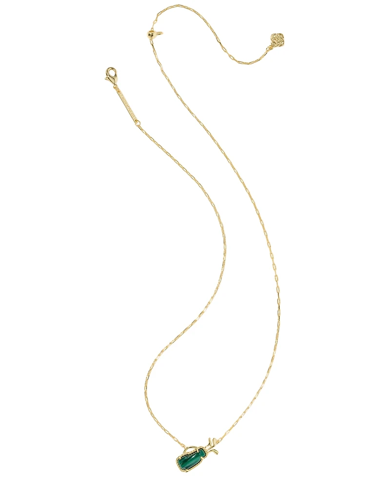 Kendra Scott 14k Gold-Plated Imitation Pearl Golf Short Pendant Necklace