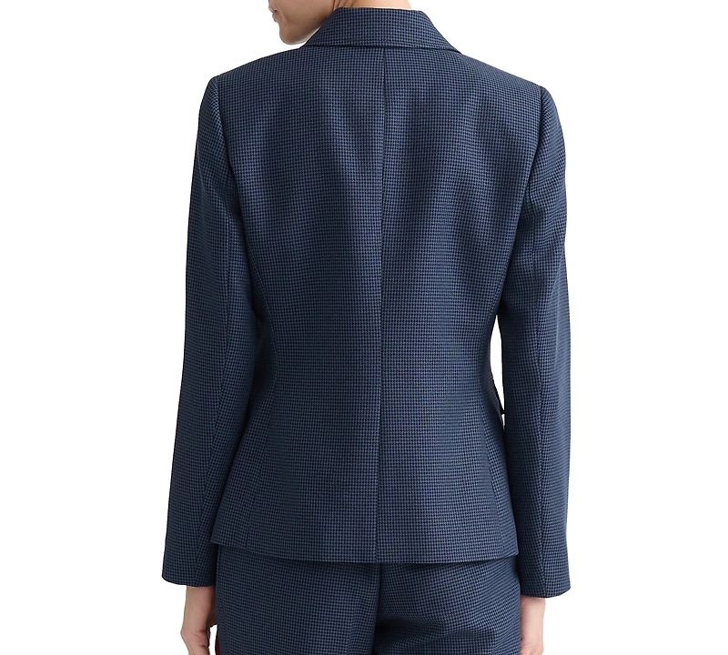 Kasper Women's Mini-Check-Print Long-Sleeve Jacket, Regular & Petite