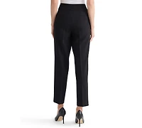 Kasper Women's Ava Straight-Leg Zip-Pocket Pants