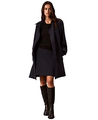 Calvin Klein Petite A-Line Twill Knee-Length Skirt