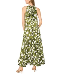 Msk Women's Floral Halter Challis Dress