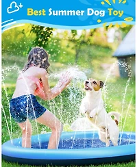 Aofar Dog Splash Pad Anti-slip Pool Water Play Mat