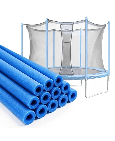 Yescom 12 Pcs Trampoline Pole Foam Sleeves, 1.26 Inch Inner Diameter Outdoor Pvc Trampoline Pole Covers, Customizable Trampoline Spring Protectors