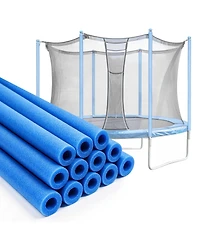 Yescom 12 Pcs Trampoline Pole Foam Sleeves, 1.26 Inch Inner Diameter Outdoor Pvc Trampoline Pole Covers, Customizable Trampoline Spring Protectors