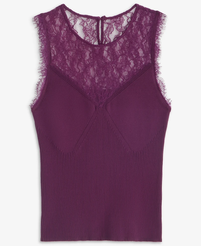 I.n.c. International Concepts Women's Sleeveless Lace Sweater, Macy's Exclusive