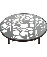 LeisureMod Devon 5-Piece Outdoor Dining Set