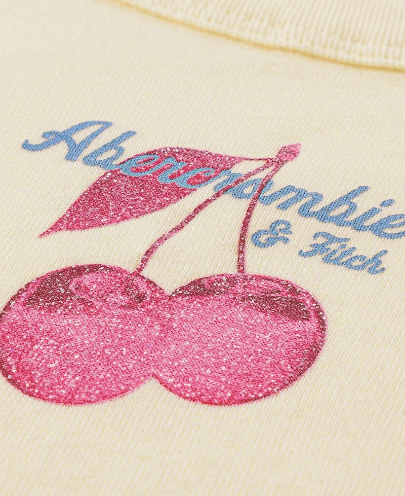 abercrombie kids Girls' 5-16 Two Cherry Short-Sleeve T-Shirt