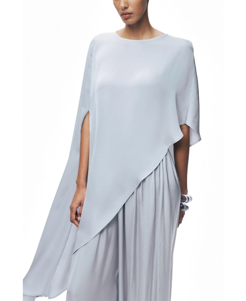 Nocturne Women's Draped Cape Blouse