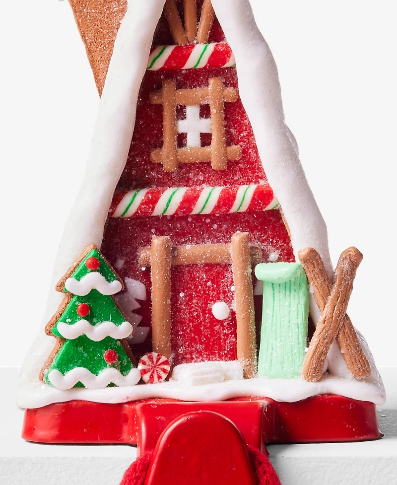 Holiday Lane Christmas Cheer White & Red Ski Home Stocking Holder, Exclusively at Macy's