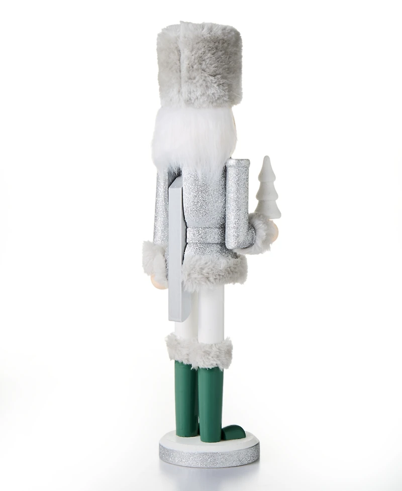 Holiday Lane Opulence Silver-Tone Nutcracker, Macy's Exclusive