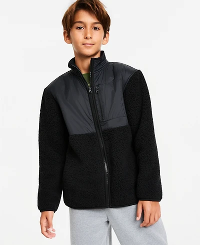 Epic Threads Boys' 4-20 Faux Sherpa Long-Sleeve Jacket, Macy's Exclusive