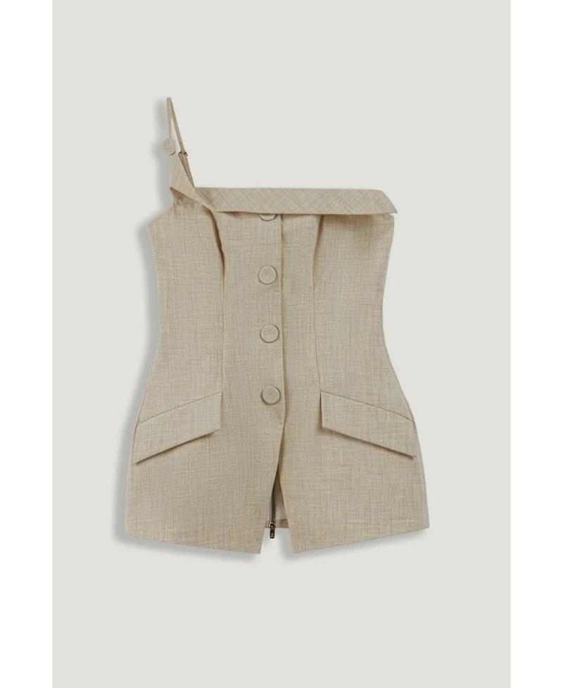 Nocturne Women's Asymmetric One-Shoulder Blouse