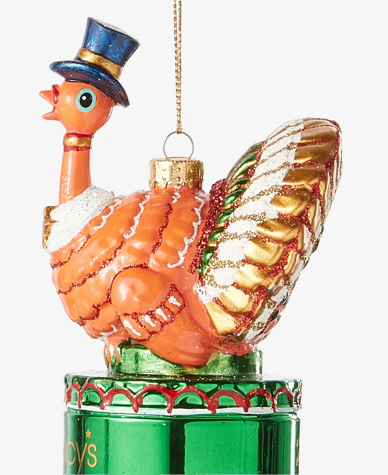Macy's 100th Thanksgiving Day Parade Glass Turkey Ornament, Macy's Exclusive
