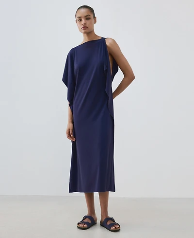 Mango Women's Ruffled Detail Caftan