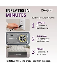 Beautyrest Sky Rise 18" Air Mattress with Built-In Pump