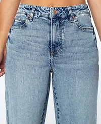 Celebrity Pink Juniors' High Rise Baggy Wide-Leg Curvy Jeans