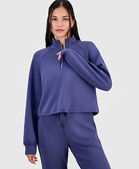Tinseltown Juniors' Half-Zip Scuba Sweatshirt