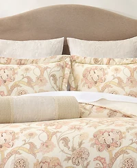 Rose Tree Eden Embroided Floral Neckroll Pillow, 24" x 6.5"
