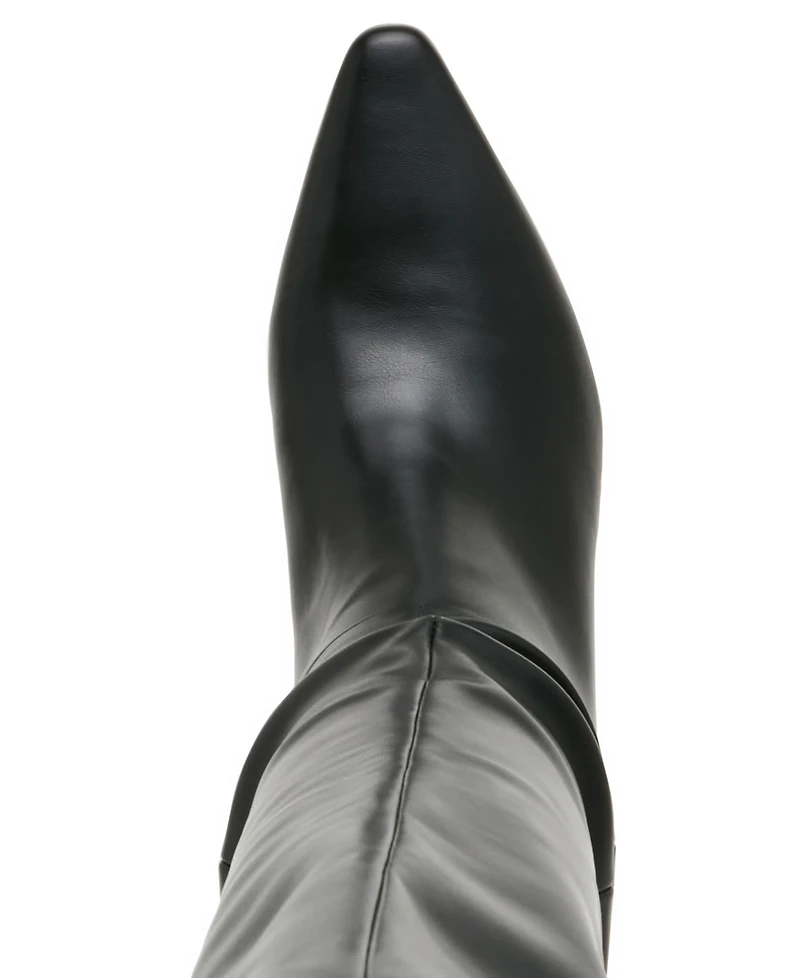 Madden Girl Women's Elite Block Heel Over The Knee Slouch Boots