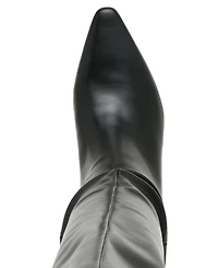 Madden Girl Women's Elite Block Heel Over The Knee Slouch Boots