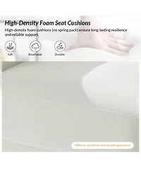 Hulala Home Landon Slipcovered Swivel Rocker Chair