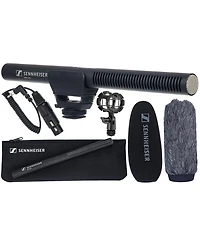 Sennheiser Mke 600 Shotgun Microphone Kit with Shockmount, Xlr Adapter and Windscreens for Video and Dslr