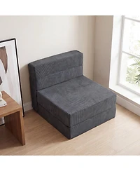 Costway 4-in-1 Folding Sofa Bed, Convertible Sleeper Chair for Adults, Fold Out Couch