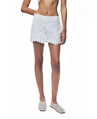 Nocturne Women's Broderie-Trim Mini Skort