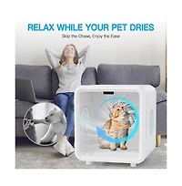 Gouun Smart Pet Dryer Box 58L Quiet Cat and Dog Dryer with App Control Low Noise Grooming