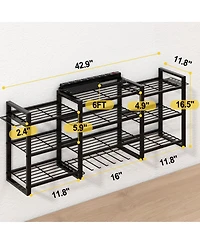 Xdovet Power Tool Organizer Wall Mount Charging Station Rack 10-Tier Shelf