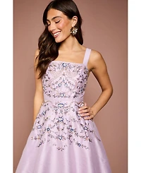 Coast Women's Embellished Square-Neck Midi Dress