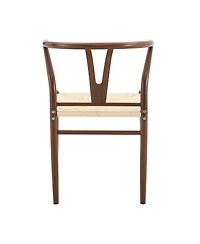 Streamdale Furniture 4-Piece Woven Dining Chair Set with 47.2 inch Round Storage Table