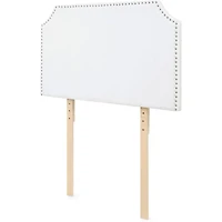 DormCo Full/Full Xl - Bevel Tacked Plush Outlet Headboard with Legs