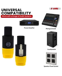 5 core Speakon Adapter High Quality Audio Jack Male Audio Pin Speaker Adapter Connector