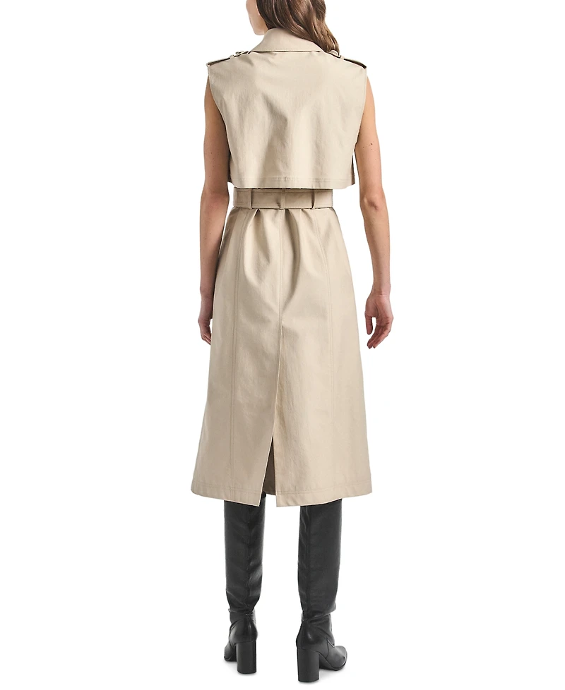 Derek Lam 10 Crosby Women's Reign Twill Trench Dress