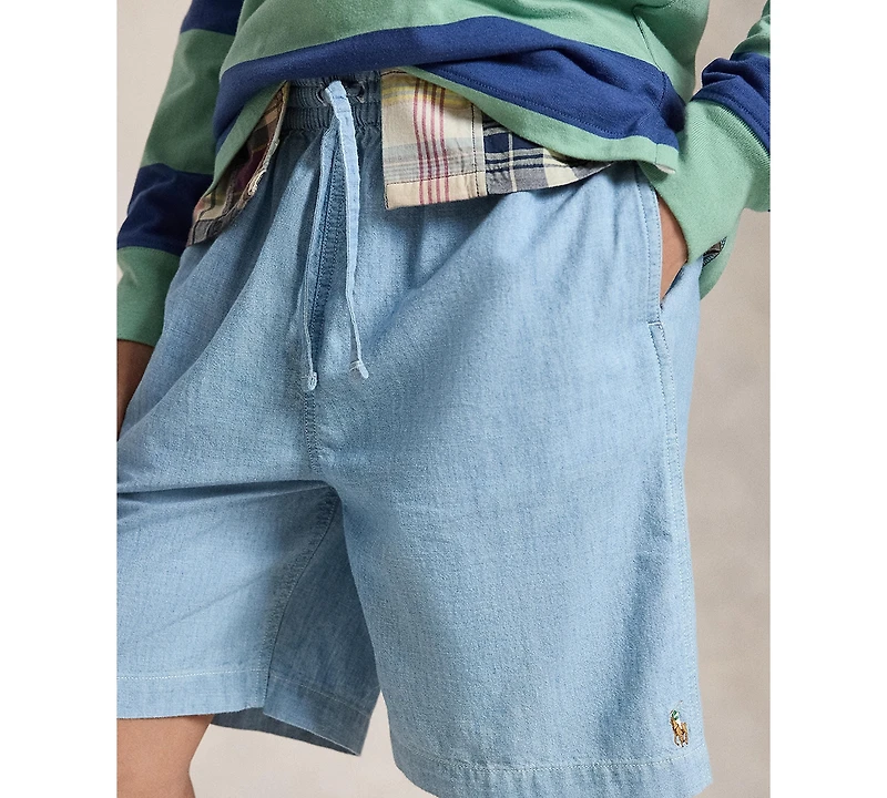 Polo Ralph Lauren Boys' 8-20 Big-Fit Cotton Chambray Shorts