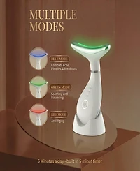 Lovery Led Light Based Multifunctional Face and Neck Beauty Massager Wand with Ems Technology