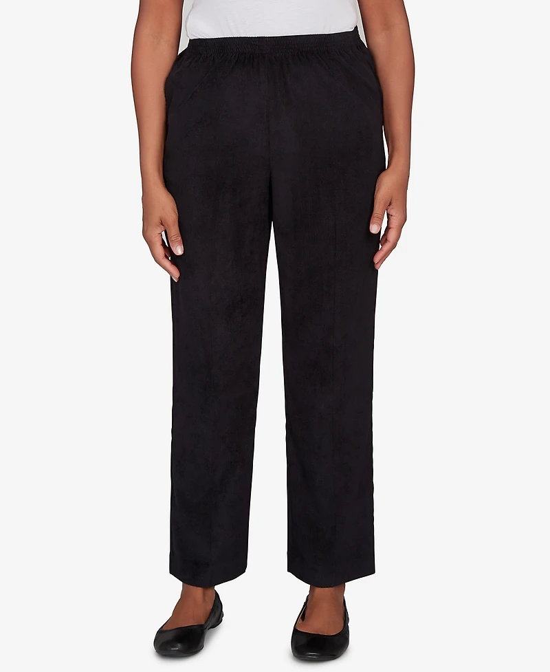 Alfred Dunner Petite Corduroy Elastic Waist Pants