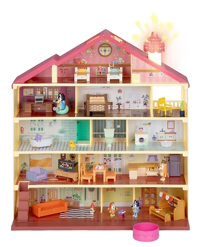 Bluey Lights & Sounds 36-Piece House Playset, Ages 3+