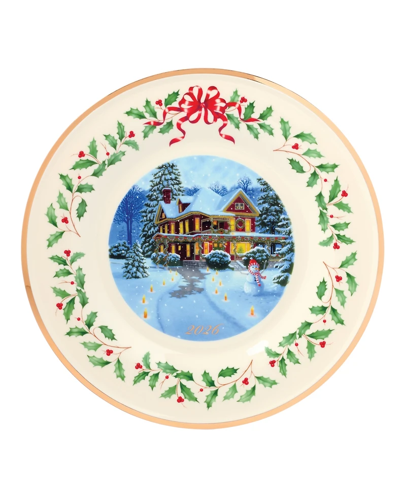 Lenox 2026 Holiday Annual Victorian House Collector Plate