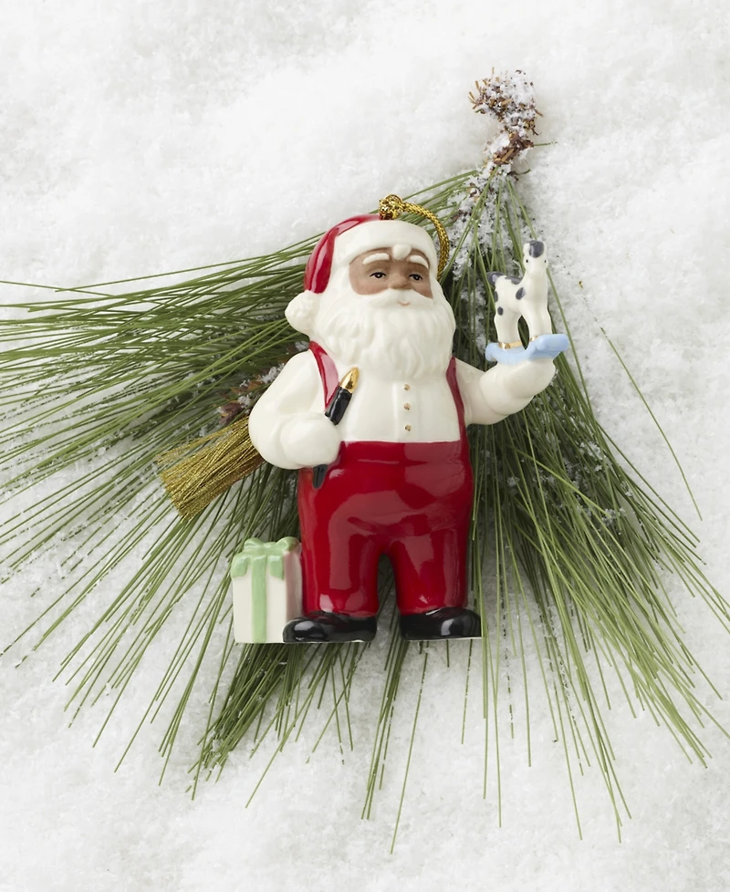 Lenox African American Santa's Workshop Ornament