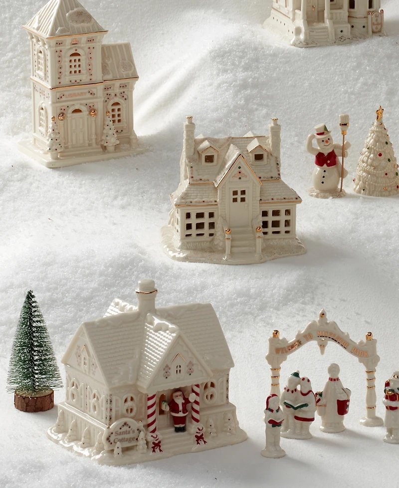 Mistletoe Park Light-up Santa's Cottage Figurine, Exclusively at Macy's