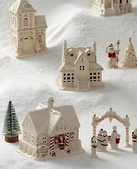 Mistletoe Park Light-up Santa's Cottage Figurine, Exclusively at Macy's