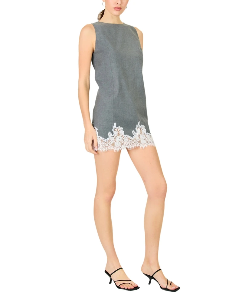 Line & Dot Women's Wilfred Boat Neck Mini Dress