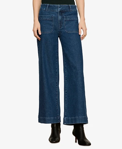 Sanctuary Women's Mid-Rise Wide-Leg Jeans